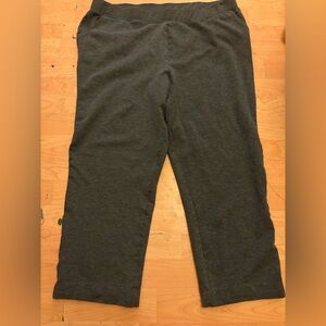 CROFT & BARROW gray Pull On Ankle Pants size XXL women Casual Inseam 23” AL27